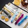 Stainless Steel Ice Tongs Non Slip Ice Clamp New Sugar Cube Tongs  Kitchen Accessories