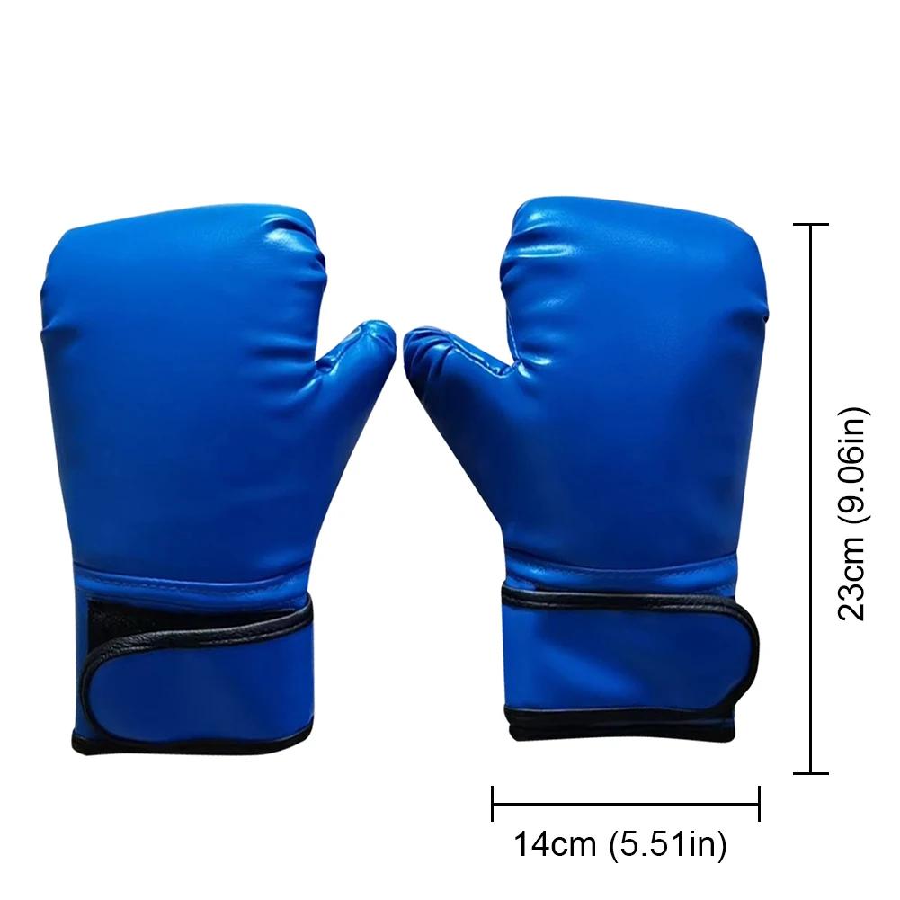 Kids Boxing Gloves 2Pcs Boxing Gloves PU Leather Kickboxing Gloves Breathable Fighting Mitts Taekwondo Mitts for Punching Bag