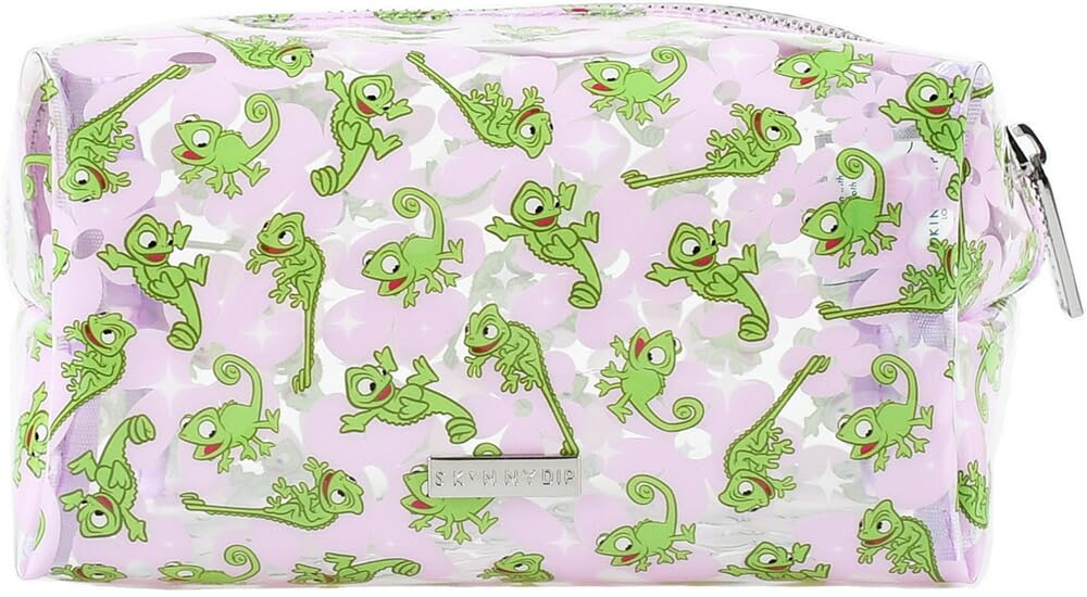 Skinnydip Makeup Small Item Travel 2233PCPL Pouch, Pascal, Lilac, Rapunzel, Disney, Case, Pouch,
