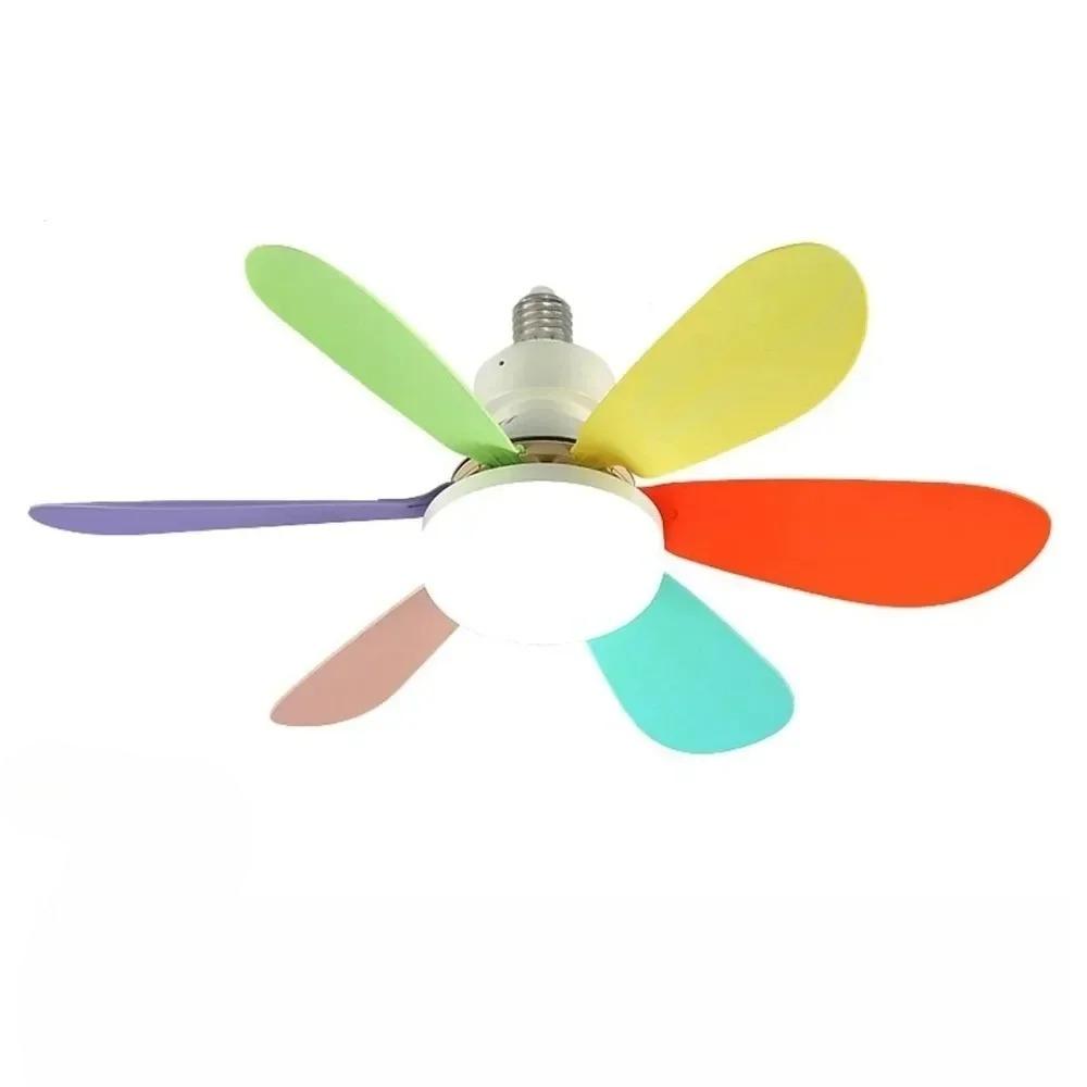 40W Ceiling Fan Light E27 with Remote LED Dimming Function Suitable for Living Room Study and Home Use 85-265V