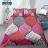 Set Copripiumino Geometrico Misura King Bianco Tonalità Oro Set Biancheria da Letto Bohemien Copripiumino Morbido con Federa Copripiumino Singolo