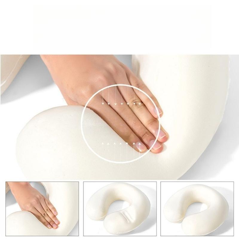 High Density Slow Rebound Memory Cotton Neck Pillow Portable Household Travel U-shaped Pillows 360 ° Surround Support Pads The Jacket Can Be Washed