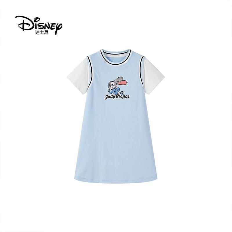 Disney Girls' Faux Two-piece Sporty T-shirt Dress