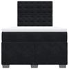 Cadre de lit avec matelas - Maison Exclusive - Noir - 120x200 cm - Tête de lit réglable - Housse lavable