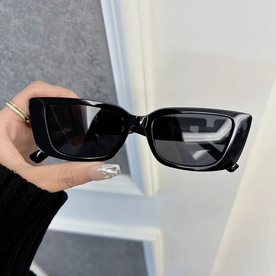 Designer Rectangle Sunglasses Women Men Comfortable Square Sun Glasses Female Small Frame Mirror Trendy