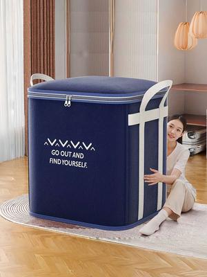 2PCS Seasonal Storage Bag Quilt Large Capacity Thickened Moving Quilt Bag Moisture Proof Clothing Sorting Storage Box