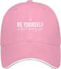Be Yourself Dont Apologize Adjustable Baseball Cap Polyester Casual Sun Protection Sports Cap