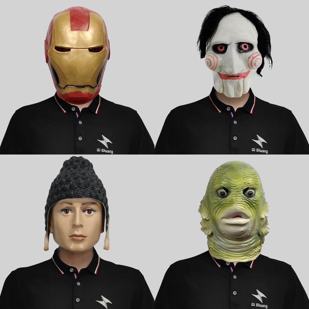 Wunderbarer Marvel Latex Kopfschmuck für Halloween-Kostümpartys und Comedy-Auftritte