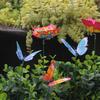 Glow-in-the-Dark Realistic Butterfly Stakes for Outdoor Garden Decor,Mixed Color,50 Pieces