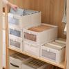 Visible Mesh Cotton-Linen Organizer Box for Clothes Storage