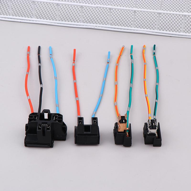 2Pcs Headlight Lamp Bulb Socket Wiring Harness Connector Plug Adapter Line For H1 H7 H4 Bulb Car Headlight Connection Plugs