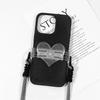 Messenger Bag Chain Phone Case Square Love Oval Transparent Adjustable Back Clip