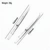 Stainless Steel Tweezers: Thickened Elbow for Eyelash, Bird's Nest, Gardening, Hair, and Telecom Repair.