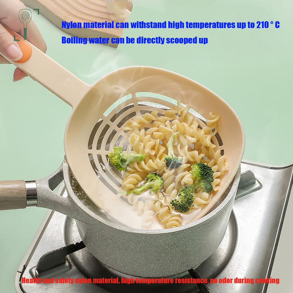 Leak Kitchen Pasta Spoon Fishing Dumplings Long Handle Food Grade High Temperature Resistant Spaghetti Large Funnel
