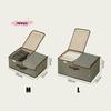 M-1Pc Fabric Storage Box With Lid Foldable Dustproof Clothing Organizer Multifunctional Container For Wardrobe Pants