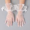 White Mesh Breathable Fairy Pearl Gloves For Women Wedding Dress Accessories Studio Po Gloves Birthday Pography Props
