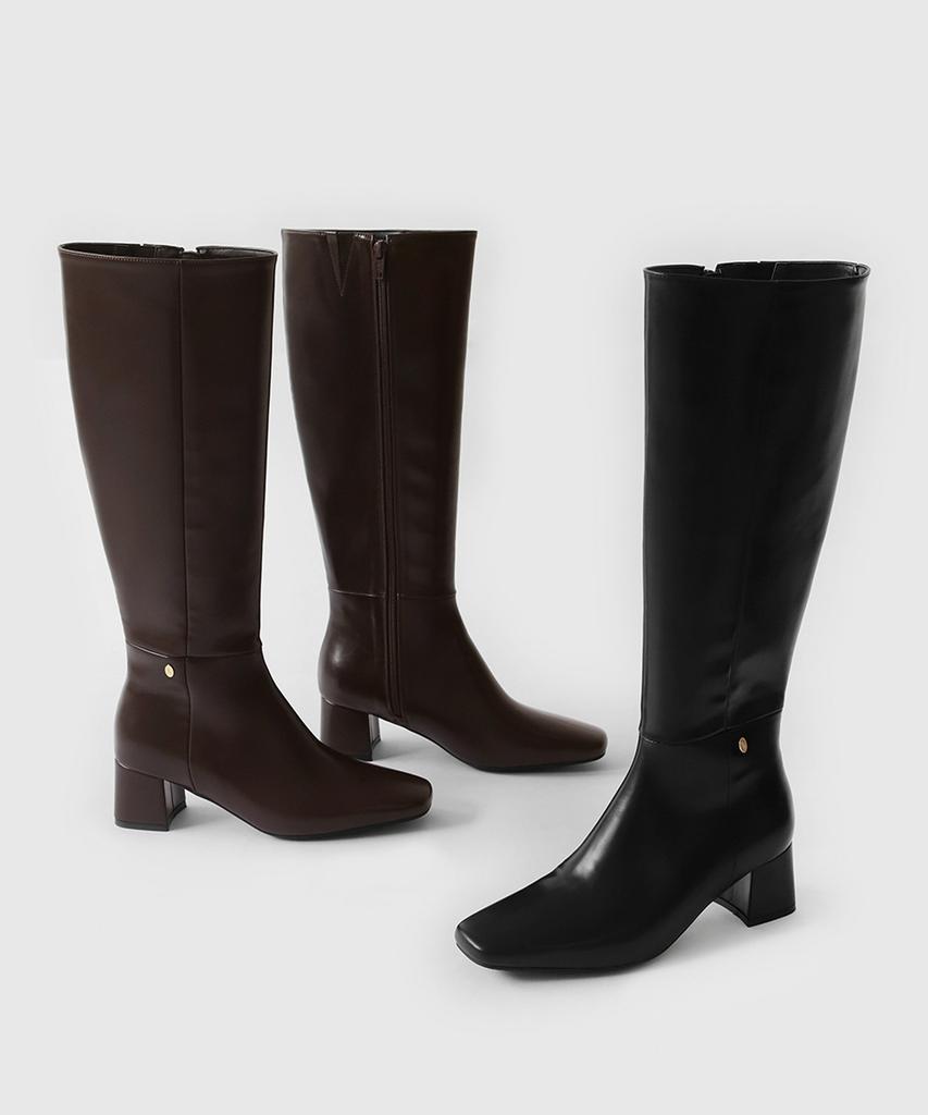 Sappun Elif Square Long Boots (5Cm)