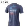 HUK Men's Short-Sleeve Breathable Quick-Dry Sun Protection Fishing Suit, Taiwan Fishing, Sea Fishing, Boat Fishing, Fishing Clothing