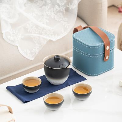 Travel Tea Set Small Set Portable Express Cup Outdoor Camping Kung Fu Tea Set Teapot Teacup Business Gift