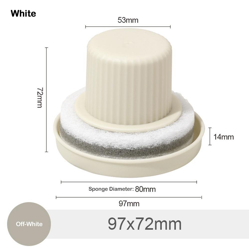 

Sponge Head Tray Sponge Brush Cleaning Brush Multi-Surface Wash Basin Brush Scrubbing Bristles Durable Handle белый
