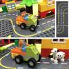 Diy Autobahn Straßenplatte Bausteine Steine Spielzeug Kompatibel mit Lego Duplo
