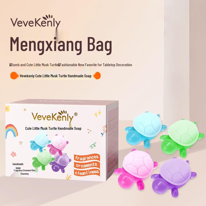 

VEVEKENLY Cute Turtle Handmade Soap 5-Pack