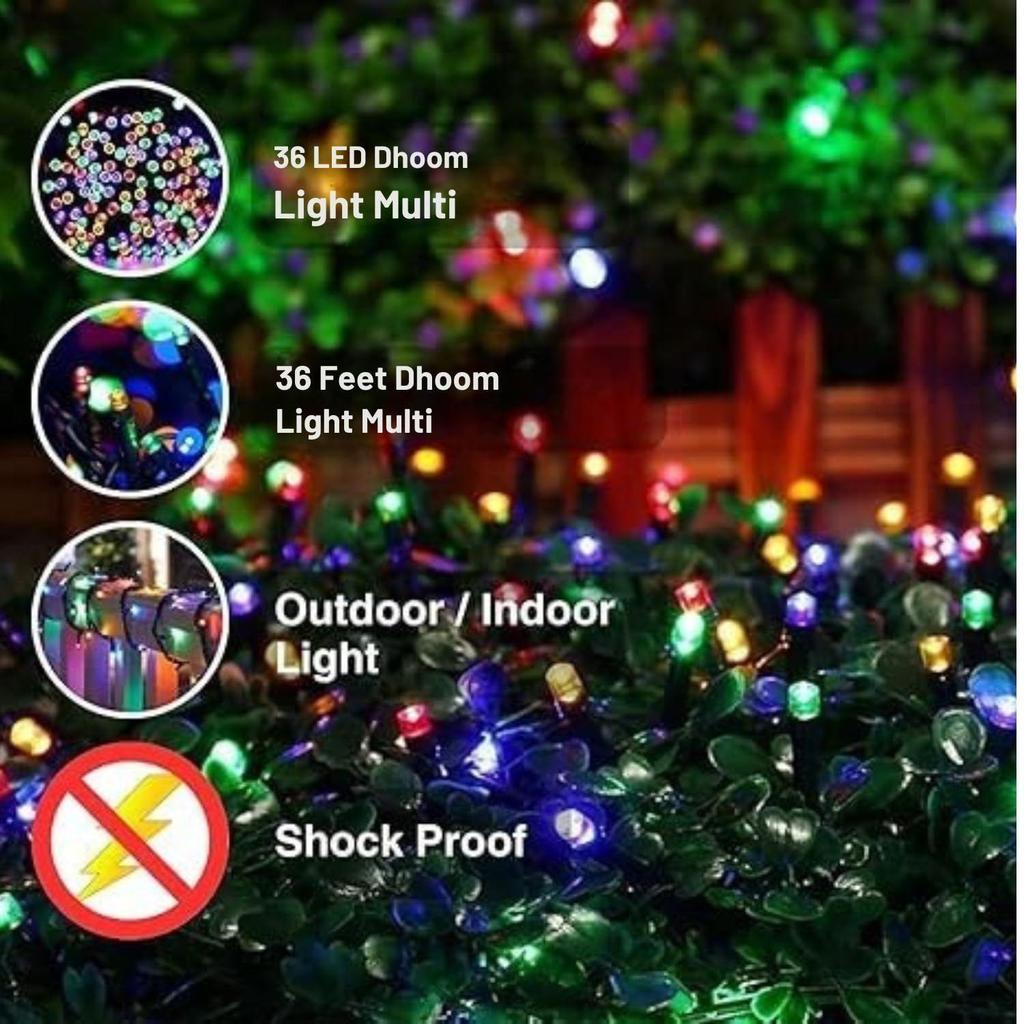 Dekorative Kupferdraht-Lichterketten für Diwali, Weihnachten, Hochzeit, Party & Heimdeko | Helle serielle LED-Beleuchtung | 10er-Pack