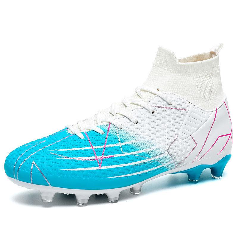 New High-top Football Shoes Spike Broken Nails Competition Training Shoes Boys and Girls Football Shoes