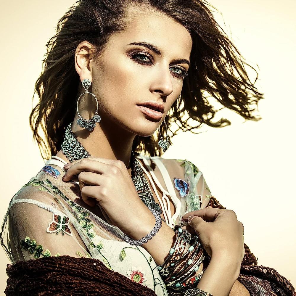 100pcs 6mm Tibetan Spacer Beads - Antique Silver Barrel Beads For Jewelry Making