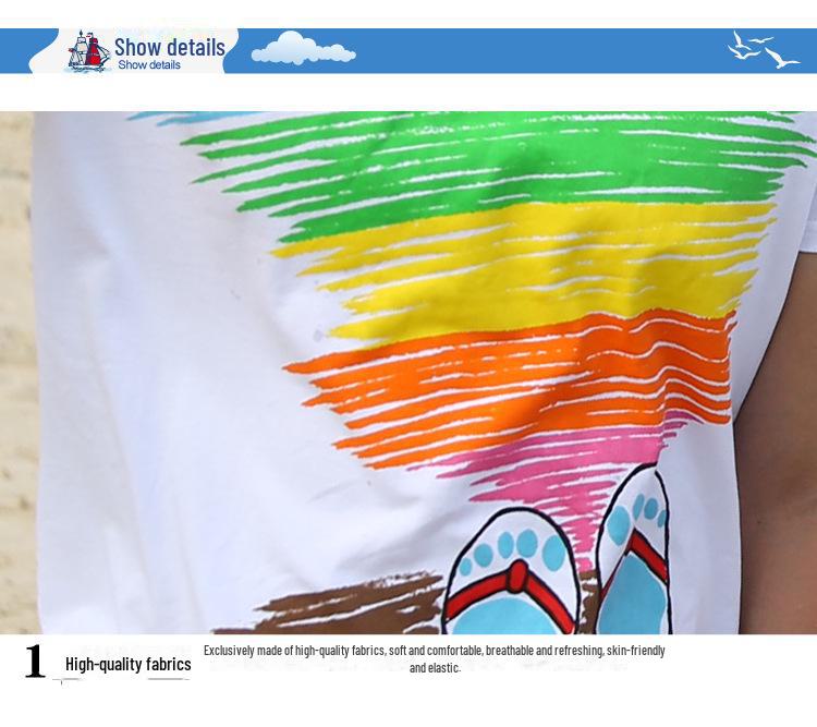 Korean Style Family Summer Outfits: Parent-Child Matching Sets for Mother, Daughter, and Boys (5-Piece Set)