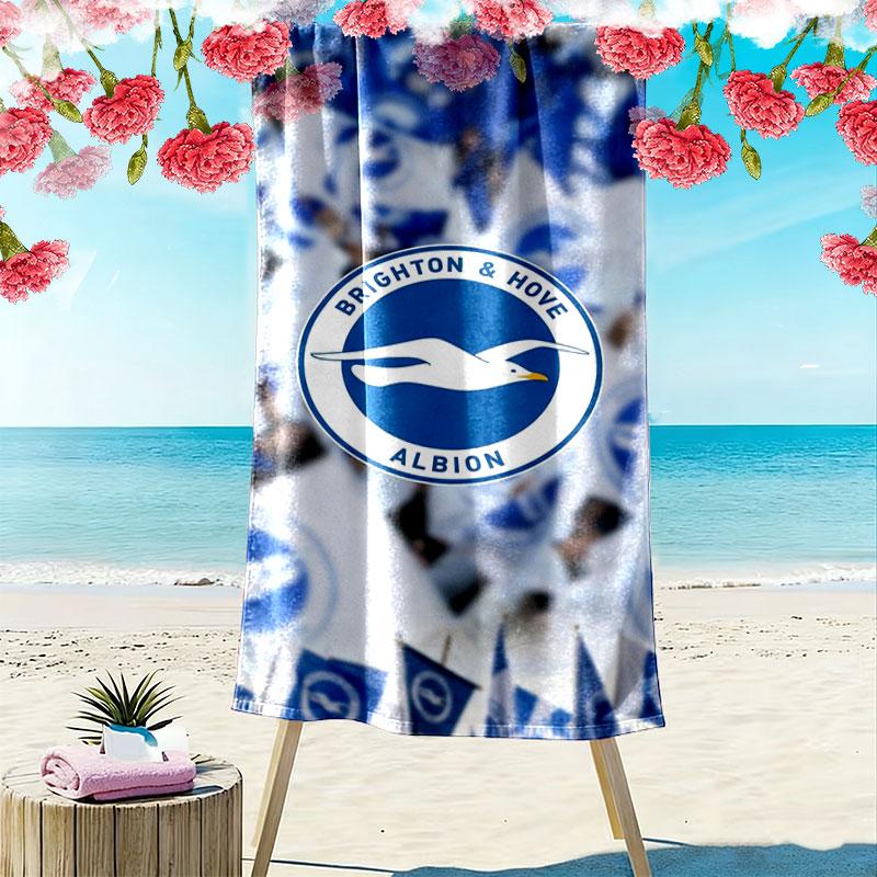 Asciugamano da Spiaggia Brighton & Hove Albion, Asciugamano Grande Morbido Asciugatura Rapida per Spiaggia Campeggio Nuoto