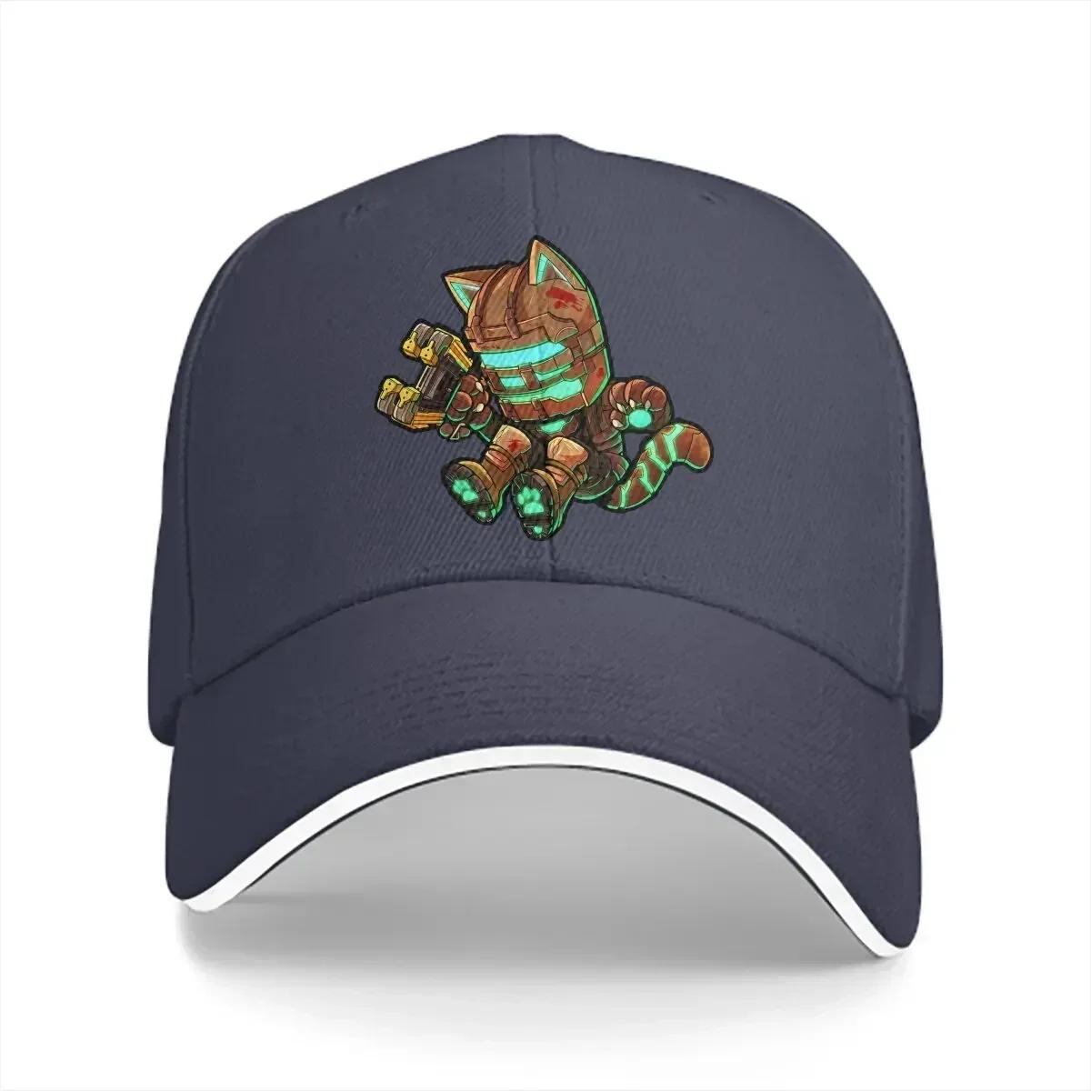 

Washed Mens Baseball Cap Kittyy Isaac Clarke Trucker Snapback Caps Dad Hat Dead Space Golf Hats One Size