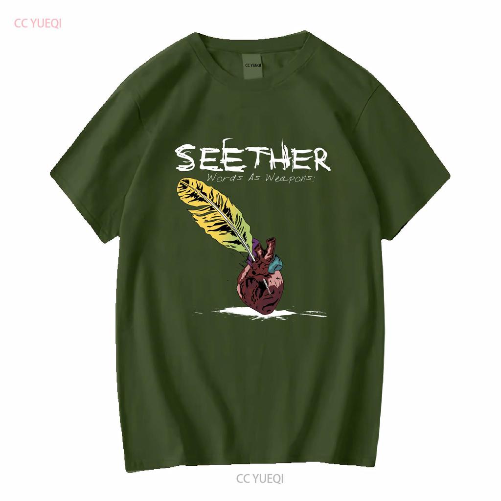 2014 Seether Words As Weapons Concert Band T Shirt Sz XL Vintage Washed Streetwear Graphic Comfortable Stretched Breathable