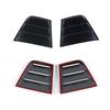 Rear Side Window Blinds Quarter Louver Cover Accessories for Dodge Charger 2015+