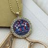 European and American New 250th Anniversary Round Necklace, Versatile Accessories for Men and Women
