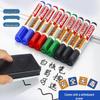 Four-Color Whiteboard Marker Set with Built-In Erasers for Meetings and Teaching.