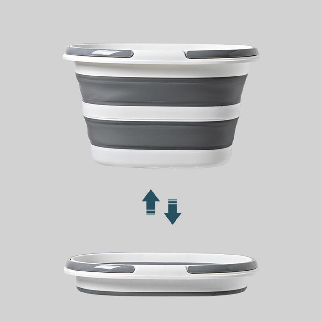 Foldable Household Car Wash and Laundry Bucket: Large Capacity, Thickened, Handheld, Portable, and Telescopic Design.