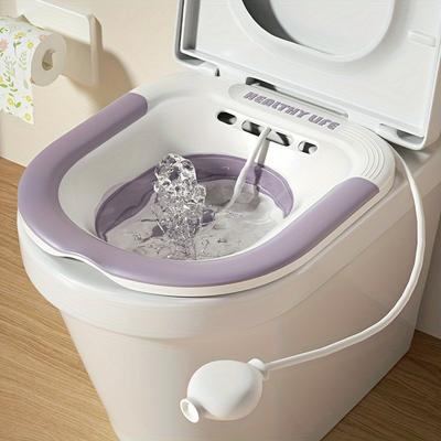 1Pc Folding Toilet Sitz Bath Pregnant Women Special Wash Basin Bath Tub Soaking For Pregnant Women Hemorrhoid Patient Care Basin