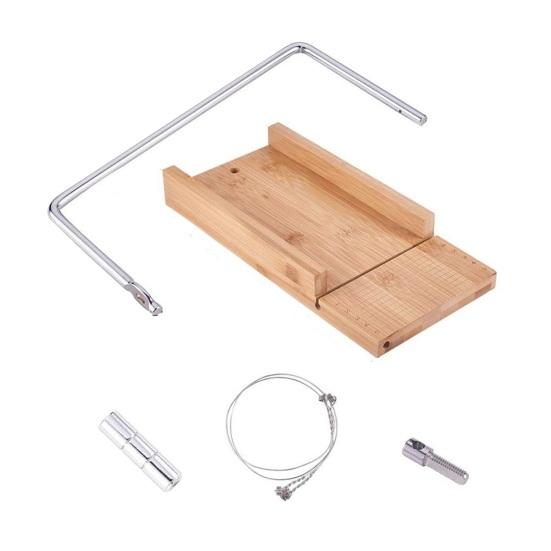 Cheese Slicer with Stainless Steel Wire Wood Cutter for Cheese Butter Even Slices Cheese Cutter for Parties Family Dinners