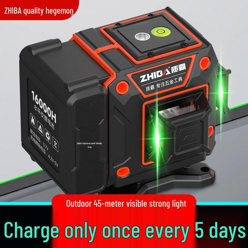 12-Line High Precision Green Infrared Level with Automatic Outdoor Wall Sticking and Self-Leveling