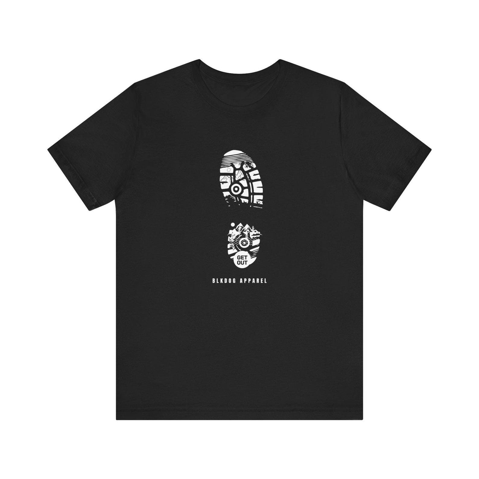 Get Out - BLKDOG APPAREL - Unisex Jersey Short Sleeve Tee M