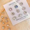 10Pack Rhinestones 3D Nail Art Crystal Rhinestones Nail Tips Decorations Crystal 3D Nails Charm Manicure for Women