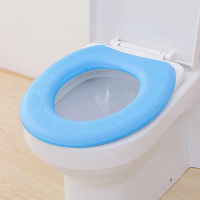 Winter Home Waterproof Soft Thickened Warm O Shape Toilet Seat Cover Cushion