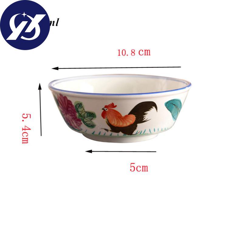 Keramická mísa na nudle Restaurace Hotel Kuchyň Nádobí Vzor velkého červeného kohouta Mísa na rýžovou polévku Dárek