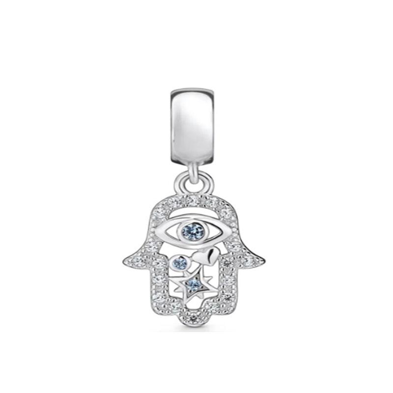 Miedziana dynia Duch Halloween Kapelusz Oczy Motyl Koralik Pasuje do Kobiecej Oryginalnej Bransoletki Biżuteria Na Prezent Bożonarodzeniowy