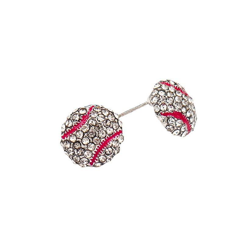 Meier Necklace and earring set - unisex european & american style creative baseball design jewelry