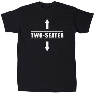 Two Seater Funny Men's T-Shirt - Offensive - Rude Humor - Gift - Cotton - Crew Unisex T-Shirt