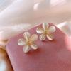 Silver Needle Diamond Stud Earrings: Elegant, Simple Design for Women