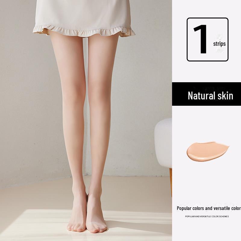 

«Женские ультратонкие колготки 0D Anti-Snag Nude — эффект голых ног на весну/лето, телесного или черного цвета» 0d core-spun silk, One Size