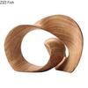 Imitation Wood Sculpture Ribbon Ornaments Desk Decoration Twisted Ring Creative Geometric Resin Sculpture Room Aesthetic Decor